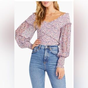 BB Dakota by Steve Madden Smock Factor Top Floral Size L